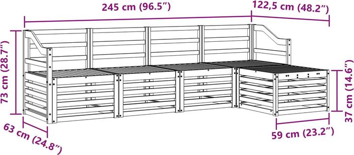 Produktbild vidaXL Outdoor-Sofagarnitur