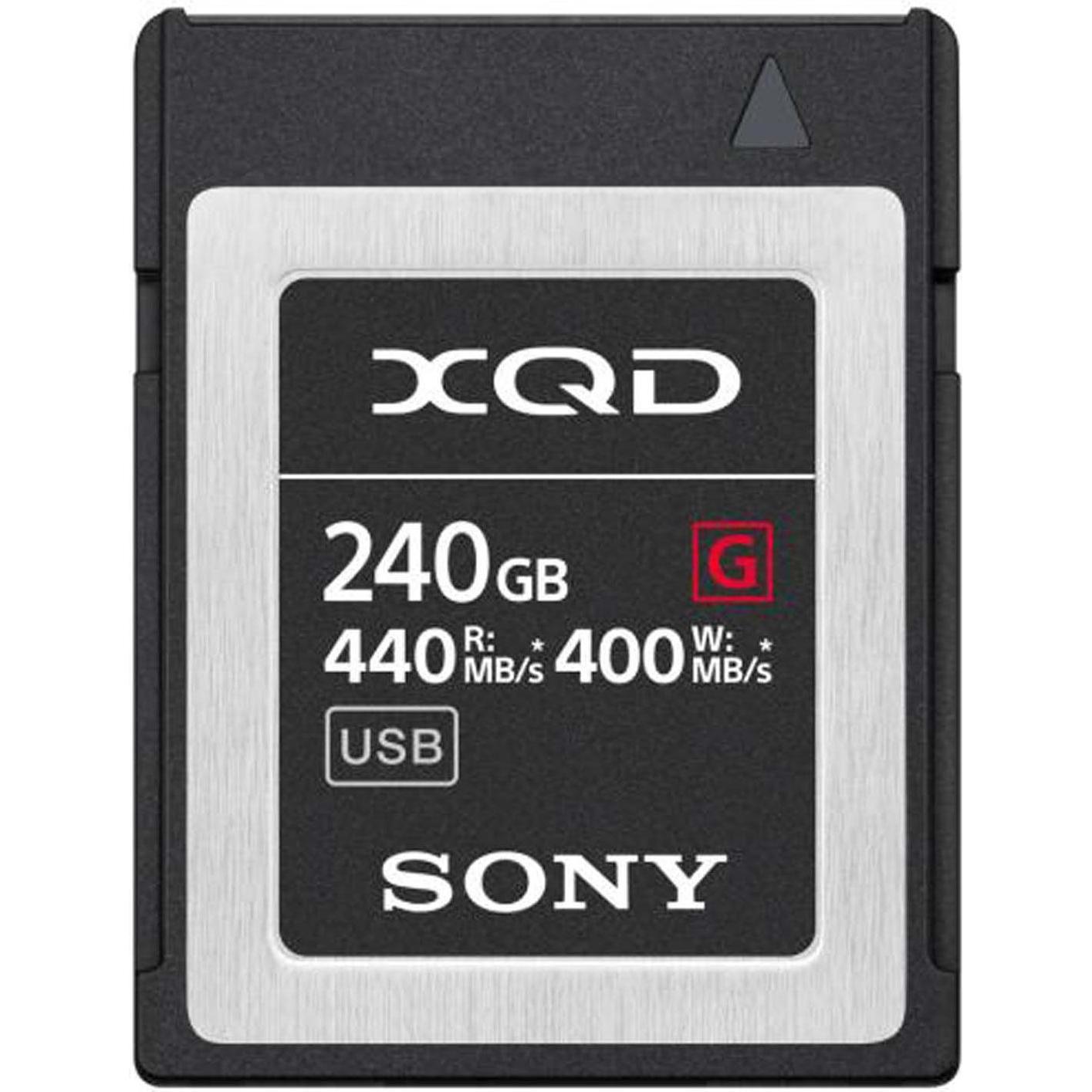 Sony XQD G-Serie (240 GB, XQD), Speicherkarte, Schwarz