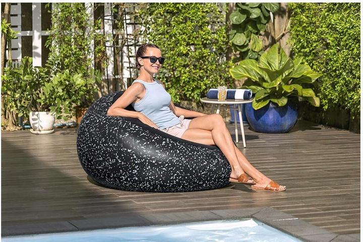 Produktbild Bestway Aufblasbarer Sessel Inflate Schwarz, 112 x 112 cm