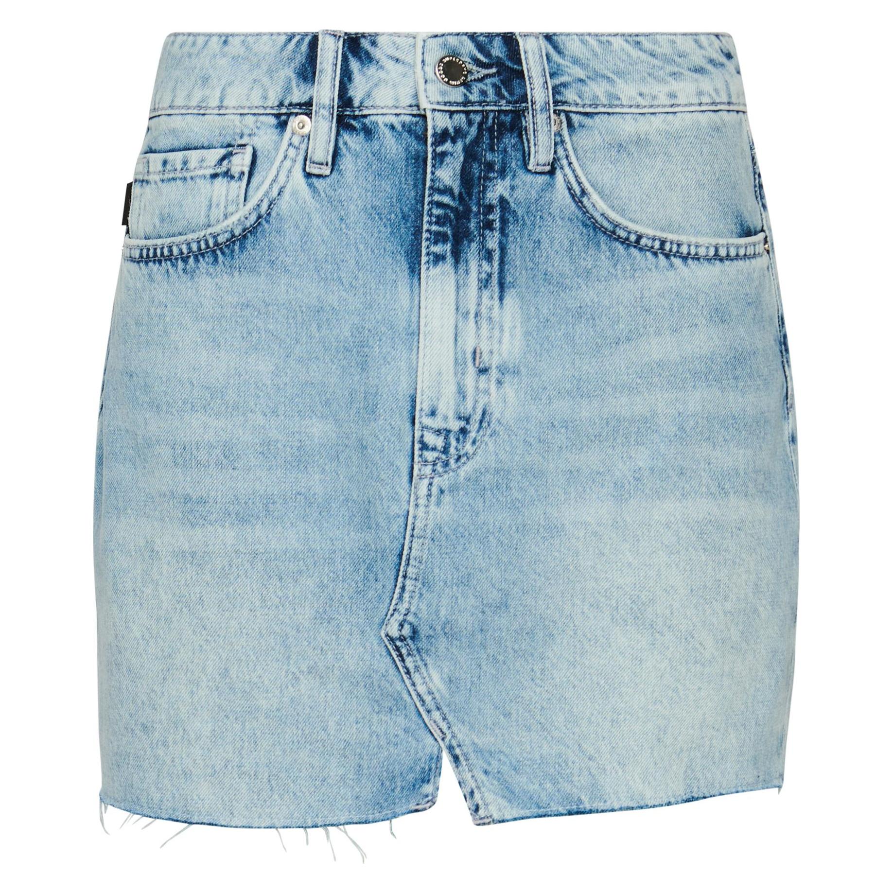 Superdry, Damen, Röcke, Vintage Jeans-Minirock, Blau, (30)