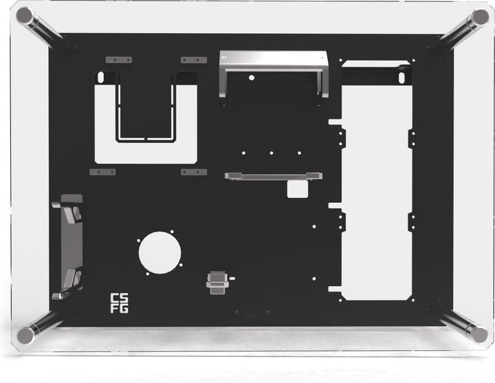 Produktbild Creative Solutions For Gamers CSFG Frostbite Wandgehäuse - schwarz, Micro-ITX (Micro-ITX)