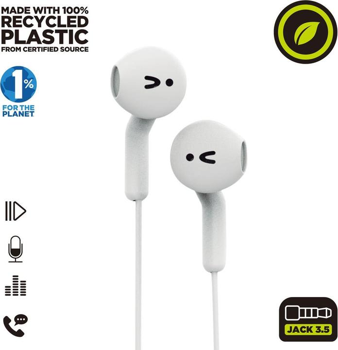 Actual product image Muvit Kopfhörer for Change E56 Weiss (Cable)