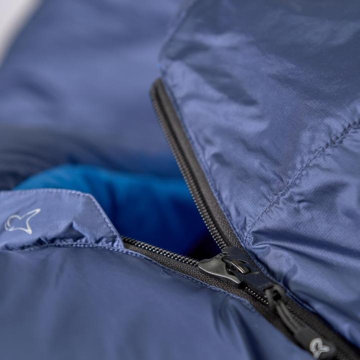 Productafbeelding Lowland OUTDOOR - KIBO +5 - Donzen mummie slaapzak +5C - 795 gr - 225x80 cm - Blauw (225 cm)