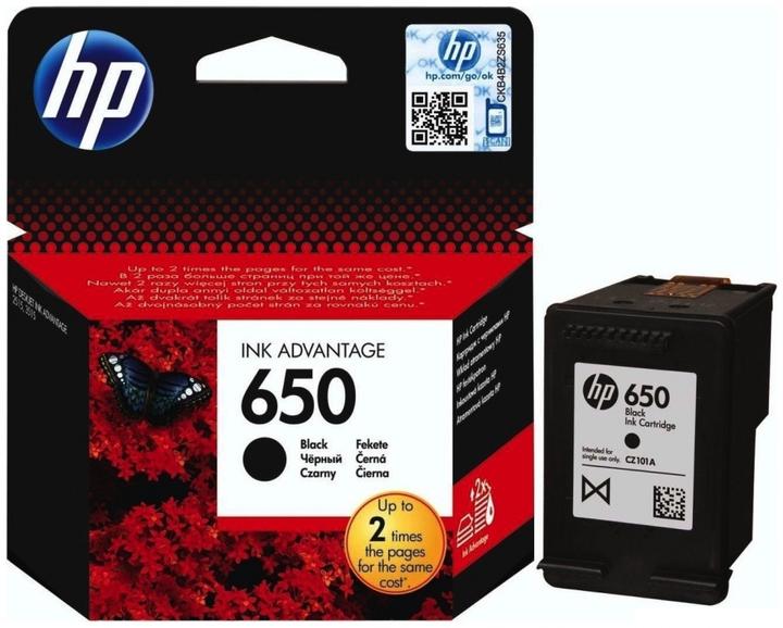 Image du produit HP 650 - Noir - Cartouche d'encre originale - pour Deskjet 1516 (CF)