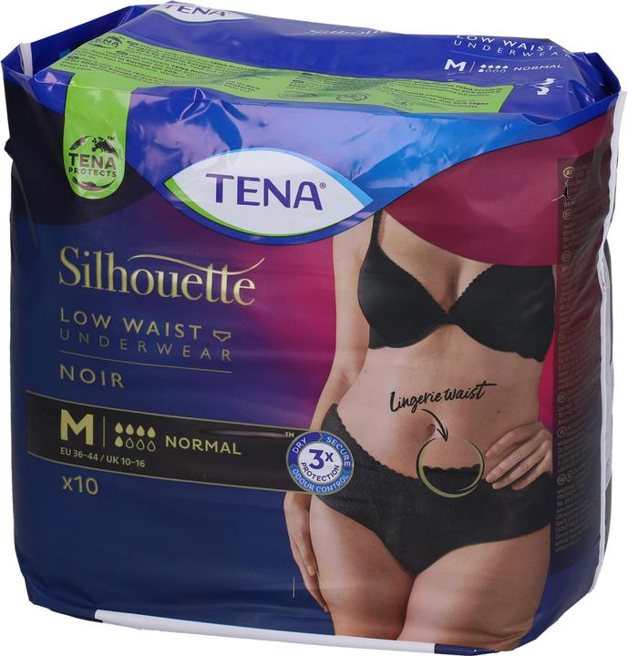 Produktbild Tena Silhouette Normal M schwarz (10 x, Normal)