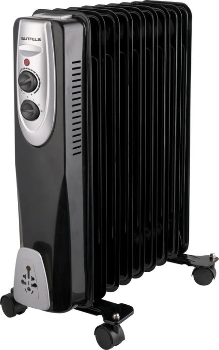 Exquisit Oil Radiator HR32009sw bk 9 fins (2000 W)