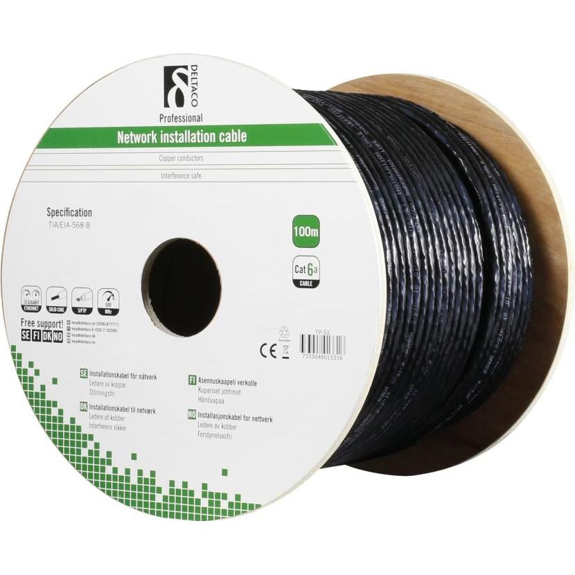 Deltaco Outdoor Cable S (S/FTP, CAT6a, 100 m), Netzwerkkabel