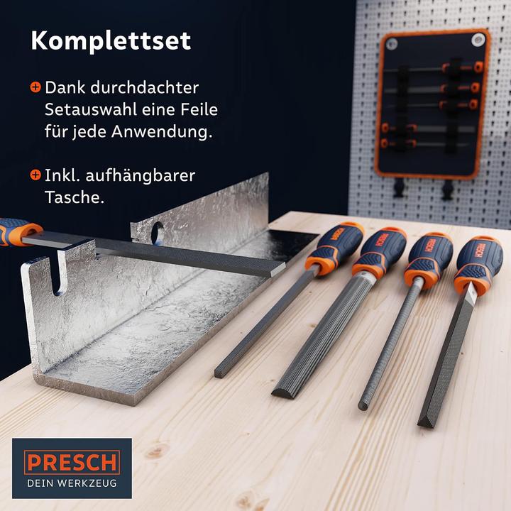 Produktbild Presch Werkstattfeilen-Set mit Rolltasche (Hieb 2)