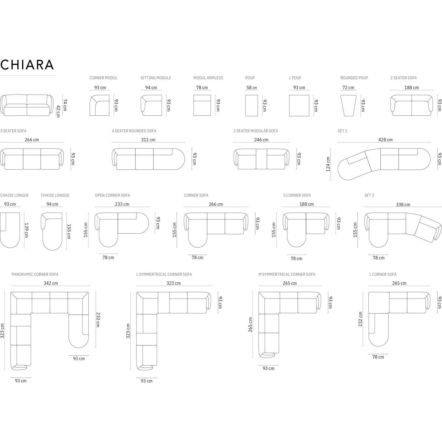 Thumbnail - Maison Heritage, Sofa, Chiara (Ecksofa)
