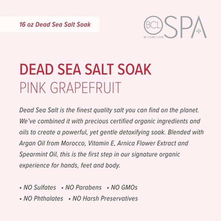 Produktbild Bcl Spa Totes Meer Salz Einweichen Rosa Grapefruit 454g (Badeperlen)