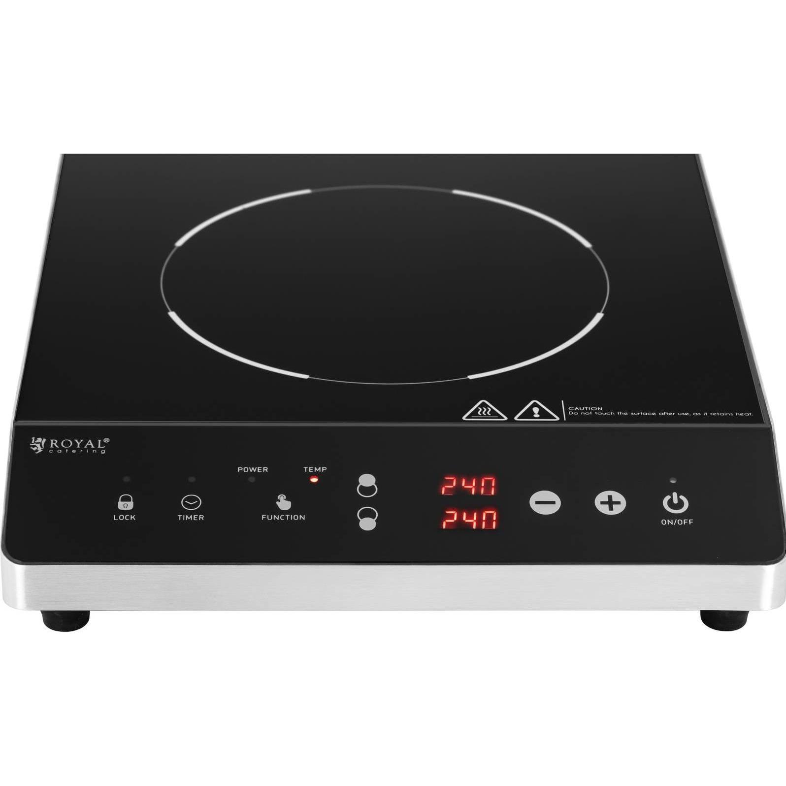 Thumbnail - Royal Catering Induktionsplatte Induktionskochplatte Induktionskocher, Kochplatte, Silber