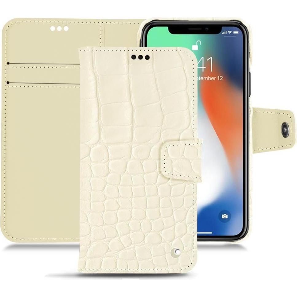 Thumbnail - Noreve Lederschutzhülle Wallet (Apple iPhone XS Max), Smartphone Hülle, Rosa