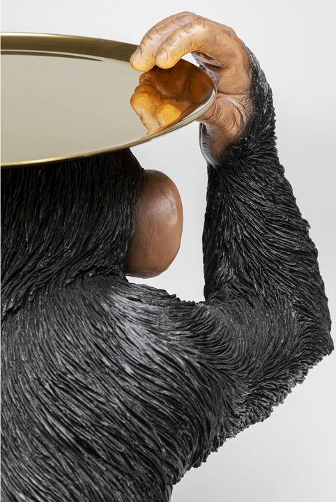 Actual product image Kare Design Decorative figure Butler Playing Chimp Black 52cm