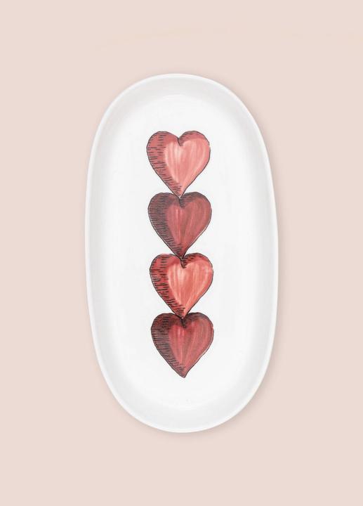 Actual product image Hermia Heart Platter Set 2 Pieces