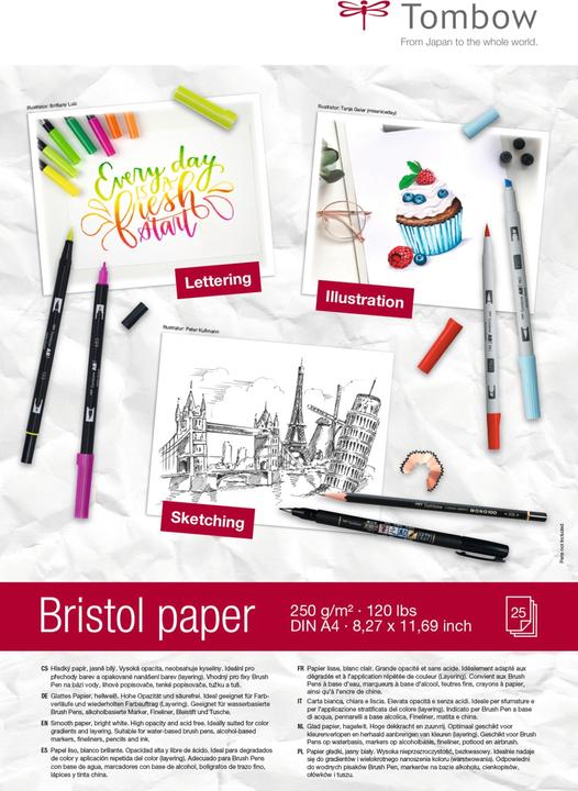 Tombow Drawing pad Bristol (A4, Plain, Hardcover)