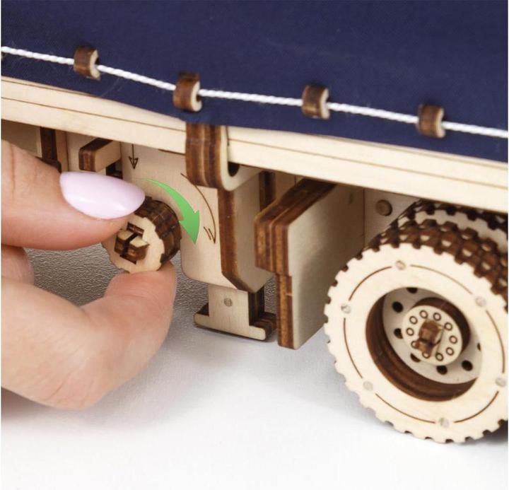 Actual product image Eco Wood Art Semi-trailer for Road King - 3D wooden kit