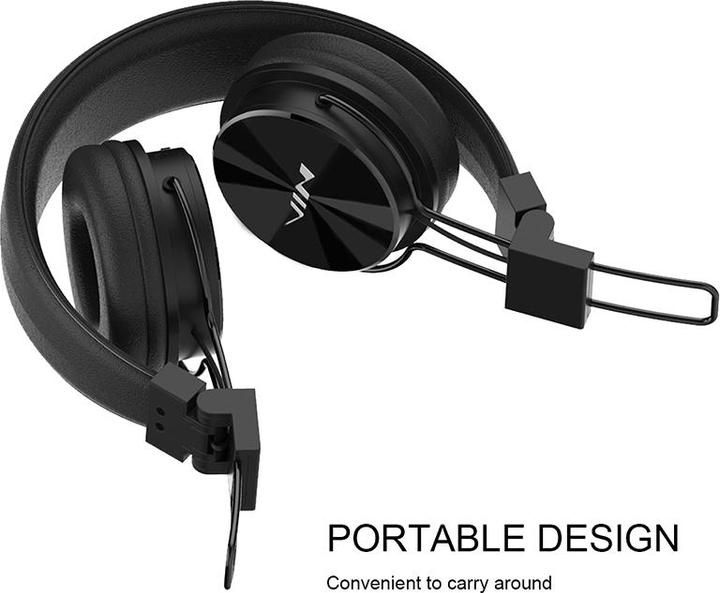 Image du produit PhoneLook NIA X3 Casque Bluetooth sans fil On-Ear basses profondes et connexion SD/AUX (Sans fil)