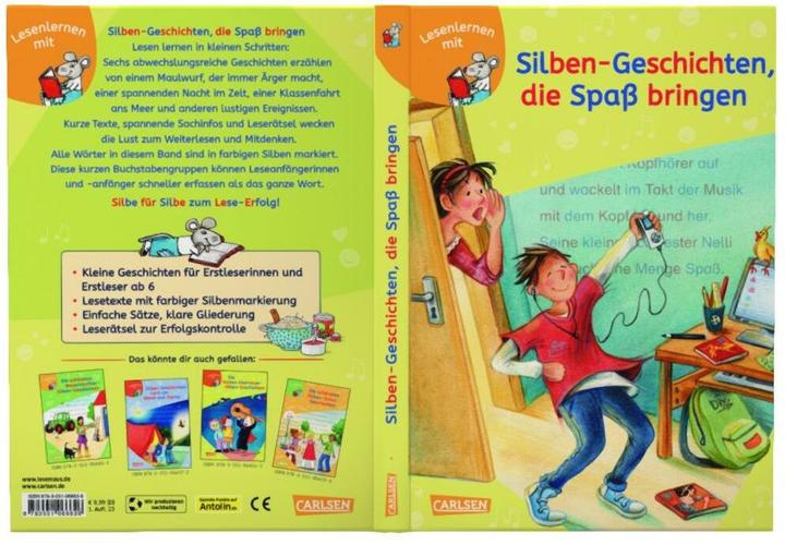 Produktbild LESEMAUS zum Lesenlernen Sammelbände: Silben-Geschichten, die Spass bringen (Deutsch, Alexander Steffensmeier, Annette Neubauer, Antje Schwenker, Astrid Vohwinkel, Dagmar Hossfeld, Gabriela Krümmel, Manuela Mechtel, Marion Elitez, Sabine Choinski, Sigrid Leberer, Ursel Scheffler, 2023)