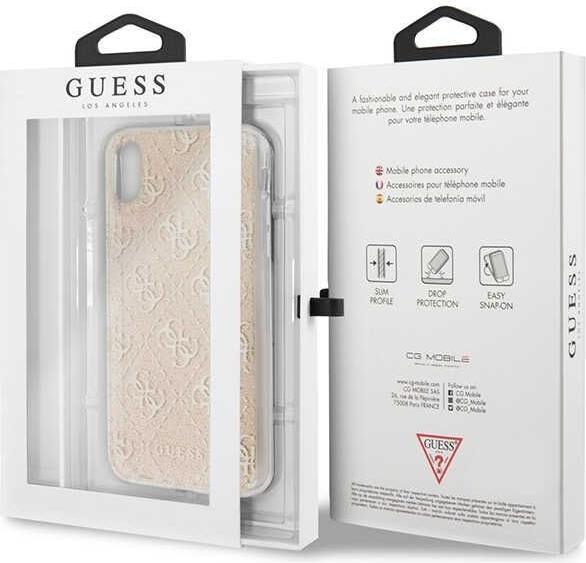 Produktbild Guess GUHCPXPCU4GLGO iPhone X/Xs złoty/gold hard case 4G Glitter (Apple iPhone X, Apple iPhone XS)