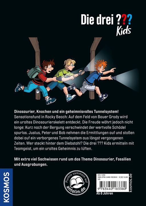 Actual product image Kosmos Die drei??? Kids Das Dino-Geheimnis (Anja Körner, Harald Schröder, German)