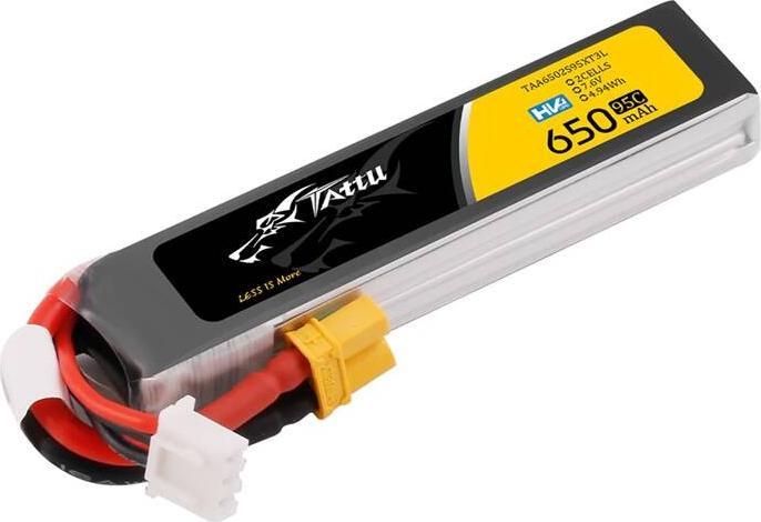 Produktbild Tattu Accumulator Lipo 2s 650mAh 95C 7.6V HV z XT30 Long-Pack (7.60 V, 650 mAh)