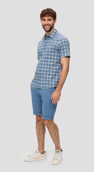 Actual product image S.Oliver Hemd Kurzarmhemd mit Karomuster (S)