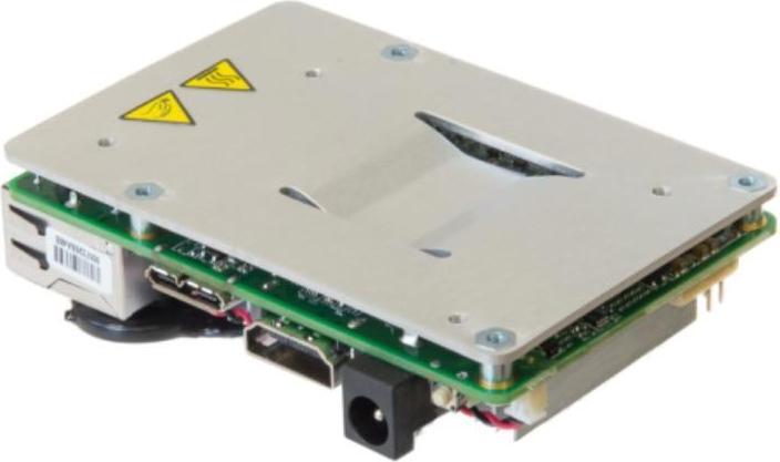 Actual product image Aaeon UP-CHT01-A20-0432-A11 - UP board with z8350 CPU, 4 GB RAM + 32 GB eMMC, passive heatsink