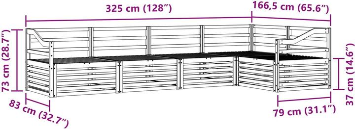 Produktbild vidaXL Outdoor-Sofa