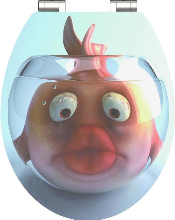 Produktbild Schütte WC Sitz Holz MDF WC-Sitz RED STARFISH Absenkautomatik 80541 Seestern