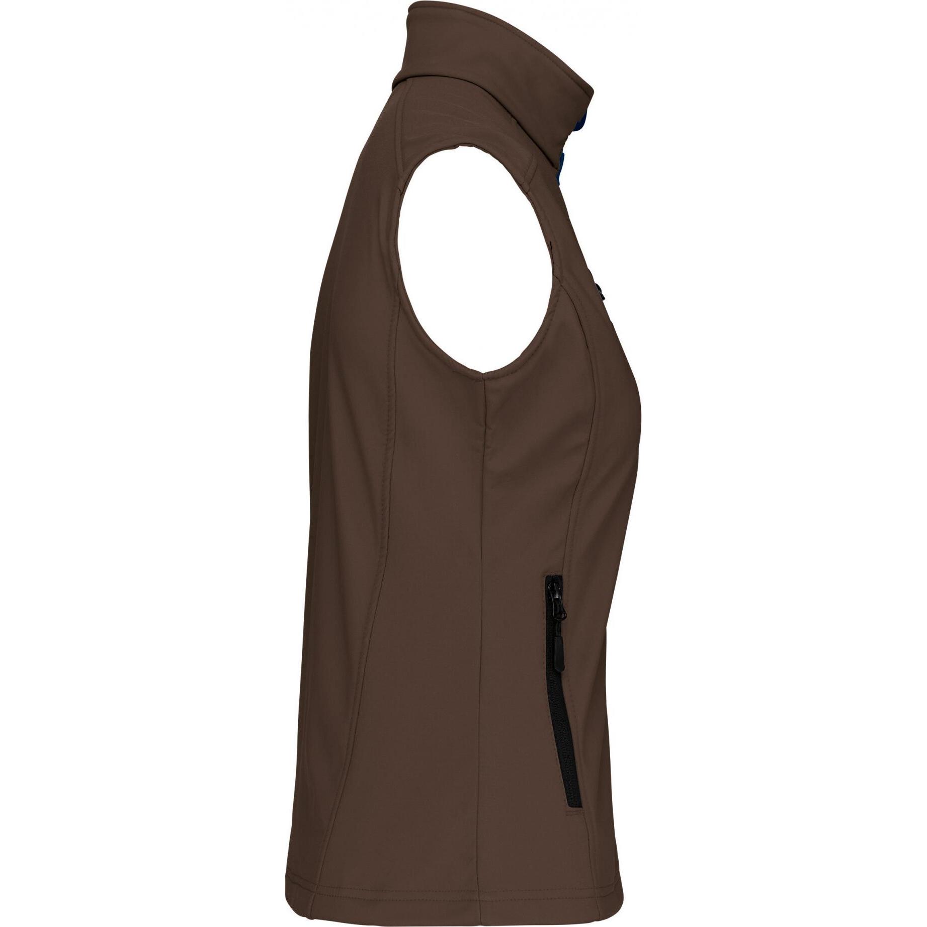 Kariban, Damen, Jacke, Ärmellose Jacke Frau (3XL), Braun, 3XL