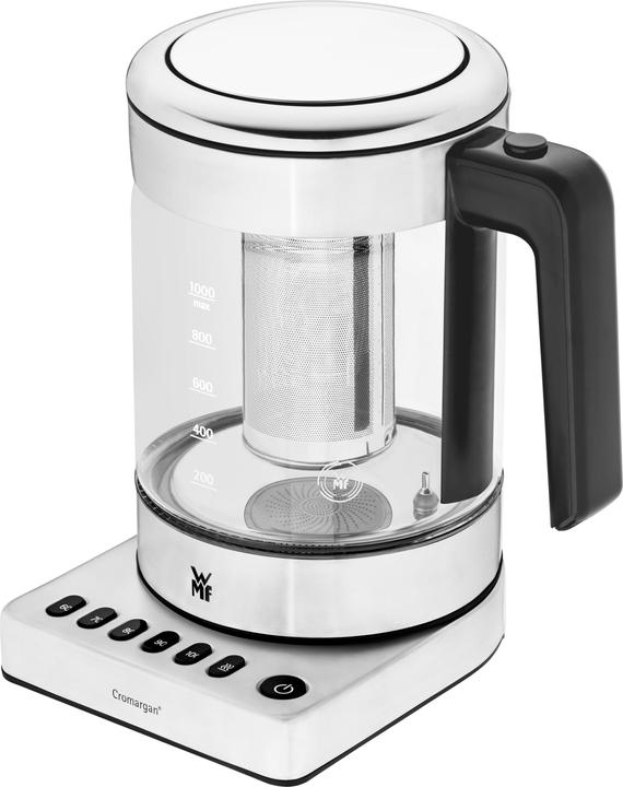 WMF Glas Wasserkocher mit Temperaturwahl 1l Teekocher Teesieb Küchenminis 1900W (1 l)