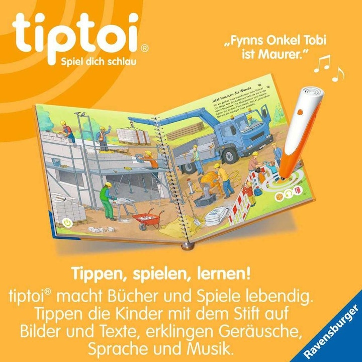 Immagine prodotto tiptoi Mein Wörter-Bilderbuch - Baustelle (Tedesco, Sandra Grimm, Stefan Richter, 2023)