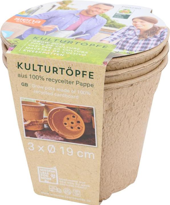Immagine prodotto Siena Garden Confezione da 3 vasi di coltura ECO da 19 cm
