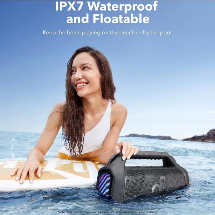 Image du produit soundcore Boom 2 Plus (20 h, Alimentation via port USB, Fonctionnement sur batterie)