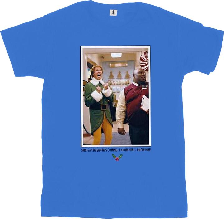 Immagine prodotto Elf OMG Santa Photo Maglietta Uomo (5XL)