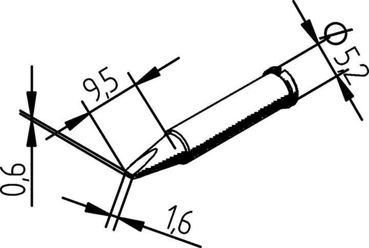 Produktbild Lötspitze 1,6mm meisselförmig (Lötspitze)