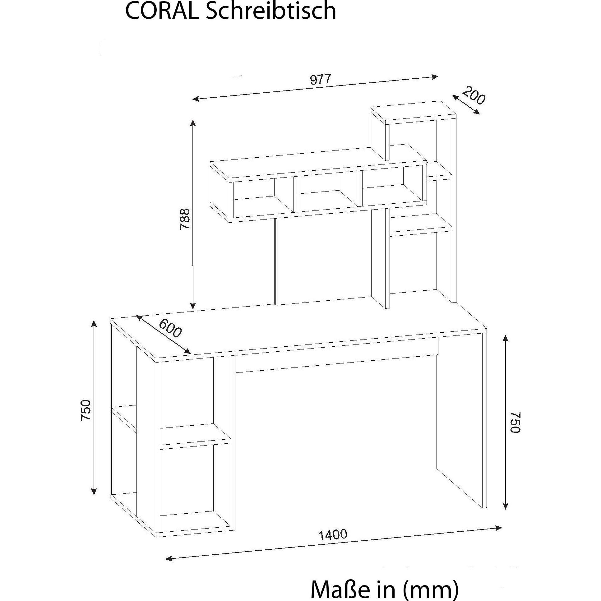 Thumbnail - Moebel17, Schreibtisch, Coral