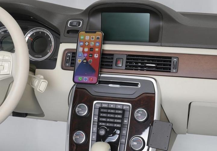 Image du produit Brodit Support avec MagSafe + chargeur allume-cigare/sur rotule