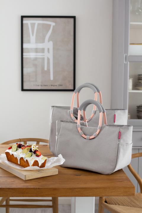 Productafbeelding reisenthel Winkelmand Loopshopper L Twist Sky Rose Lichtgrijs