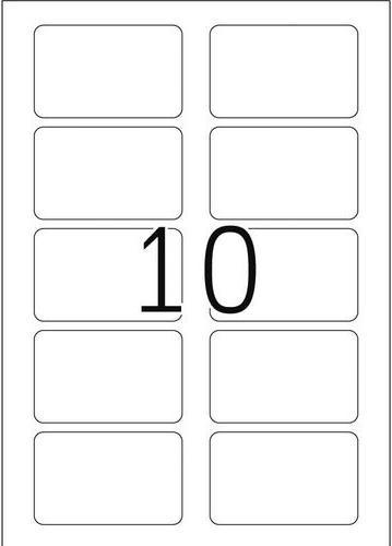 Actual product image HERMA A4 removable name labels