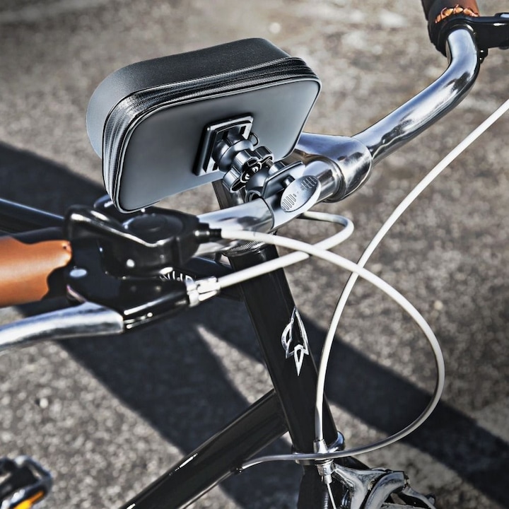 Immagine prodotto Partner Telecom Bicycle accessory OEM Bike holder waterproof with zip and hood ( 5,5" - 6,3" ) black