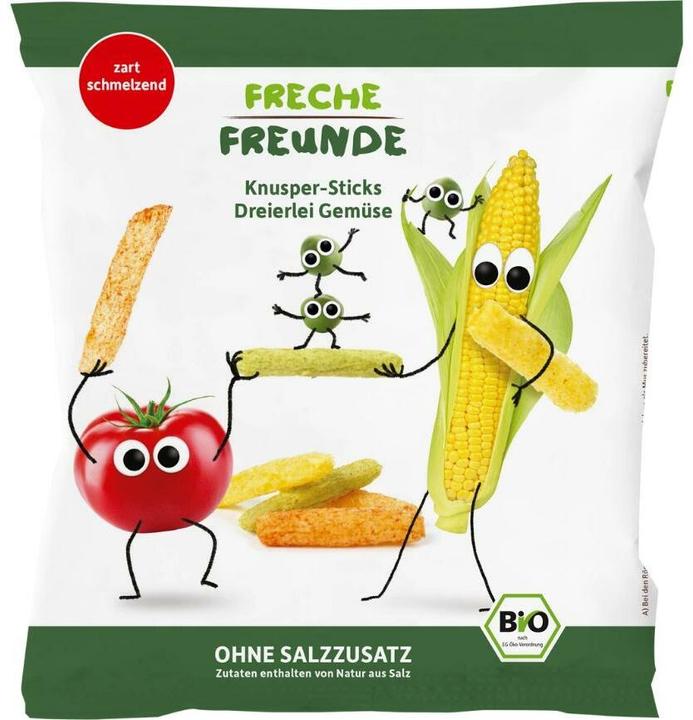 Image du produit Freche Freunde Bâtonnets croustillants aux trois légumes 8x 30 g (240 g)