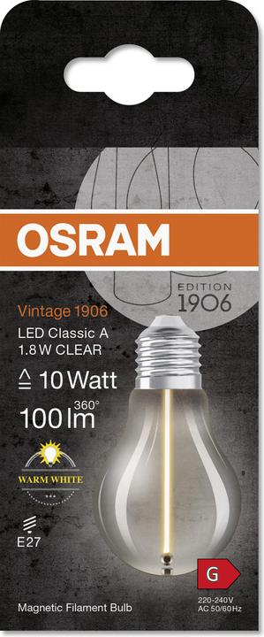 Actual product image Ledvance LED lamp (E27, 1.80 W, 100 lm, 6 x, G)
