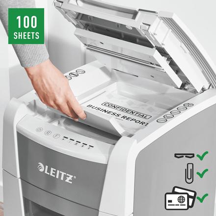 Actual product image Leitz IQ Autofeed Small Office 100 (Microcut)