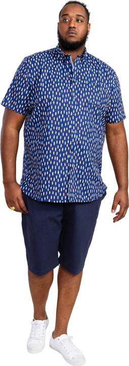 Immagine prodotto DUKE Hackford D555 Camicia Kingsize Tavola da Surf Con Bottoni sul Colletto Maniche Corte Uomo (5XL)