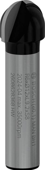 Produktbild Bosch Professional Zubehör Hohlkehlfräser, 8 mm, R1 6 mm, D 12 mm, L 9,2 mm, G 40 mm