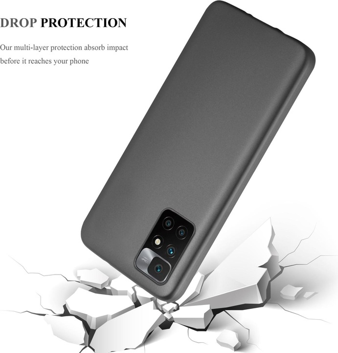 Produktbild Cadorabo TPU Matt Metallic Hülle (Xiaomi Redmi 10, Xiaomi Redmi Note 11 5G)