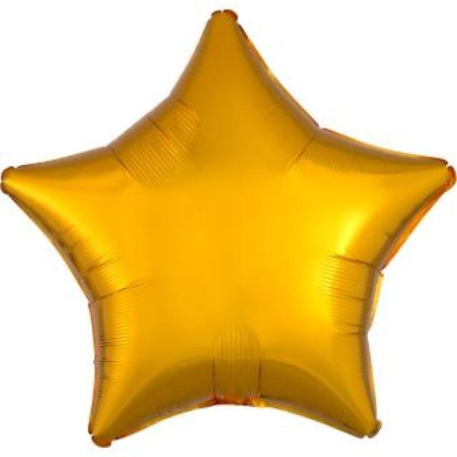 Amscan Folienballon Stern Gold metallisch glänzend