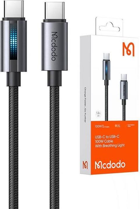 Immagine prodotto Mcdodo CA-5740 Cavo da USB-C a USB-C, 100W 1,2m (nero) (1.20 m, 100 W)