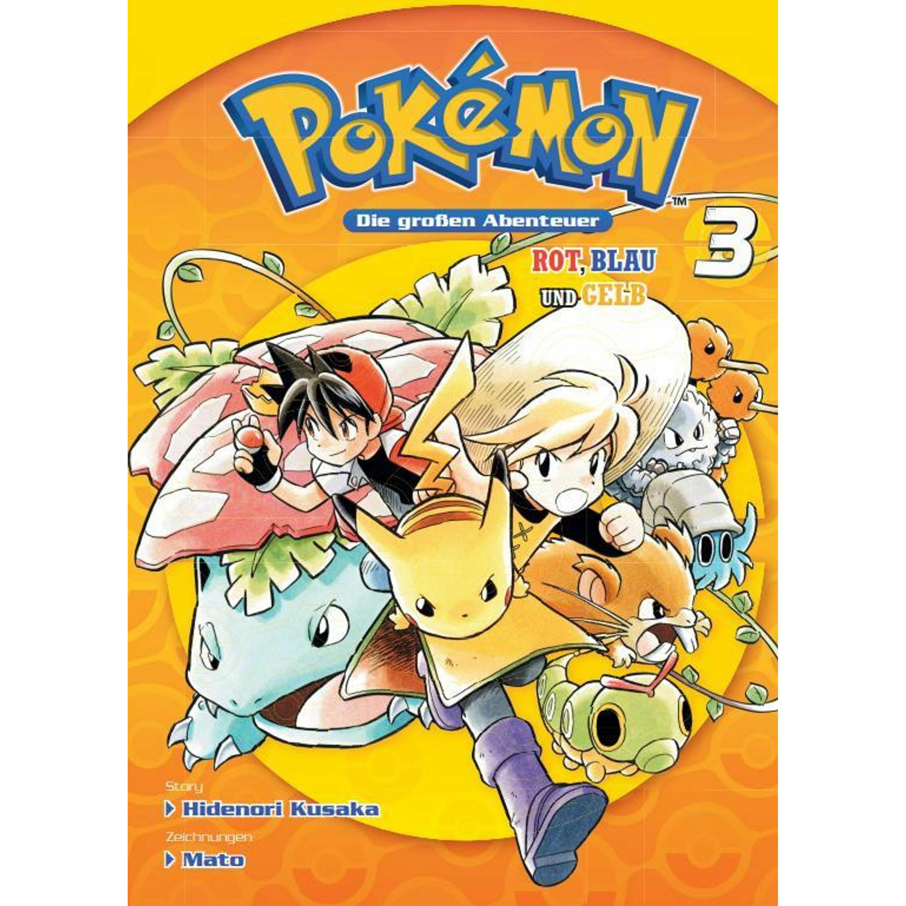 Pokémon - Die grossen Abenteuer: Rot, Blau und Gelb 03, Narrativa di Mato, Kusaka Hidenori, Gyo Araiwa